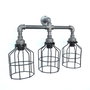 Opviq Lámpara de pared Industrial en Hierro Negro
